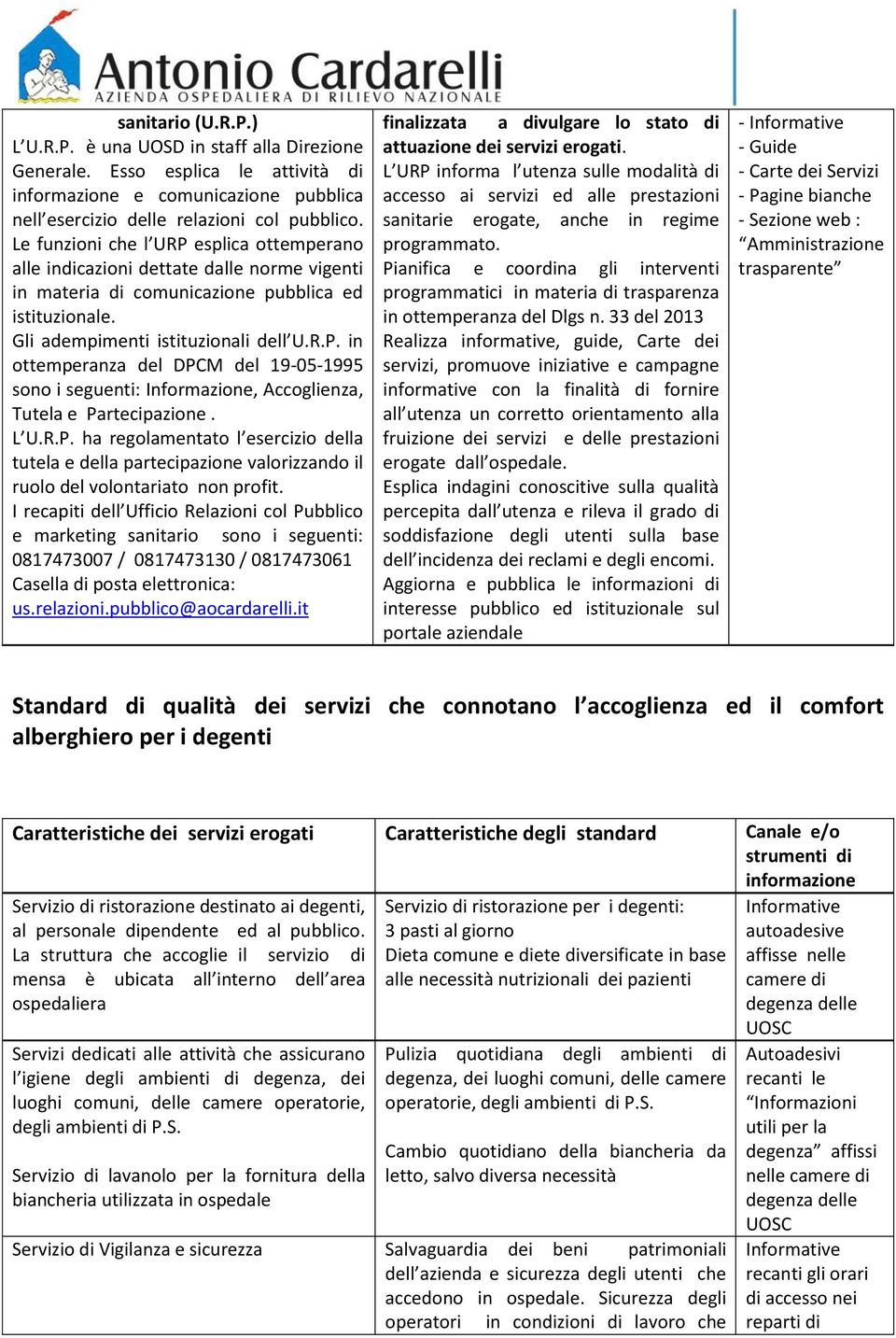 L U.R.P. ha regolamentato l esercizio della tutela e della partecipazione valorizzando il ruolo del volontariato non profit.