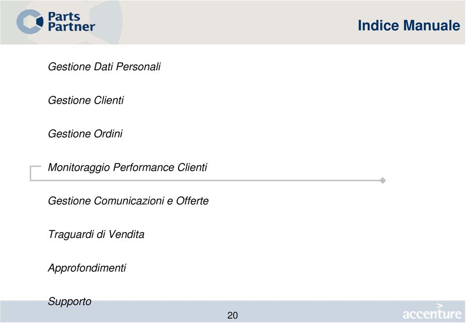 Performance Clienti Gestione Comunicazioni e