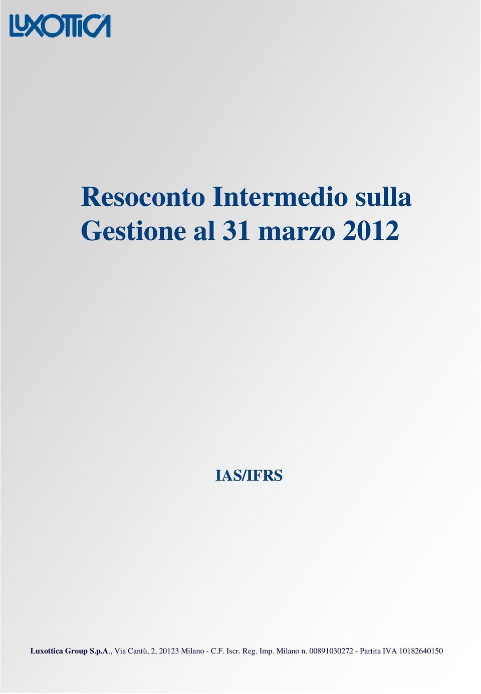 /IFRS Luxottica Group S.p.A.