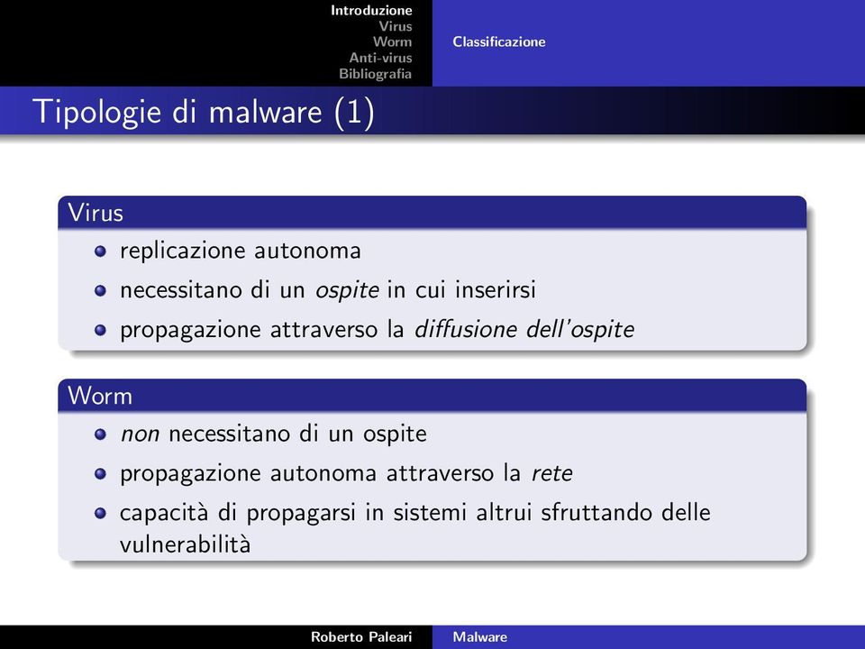 diffusione dell ospite non necessitano di un ospite propagazione autonoma