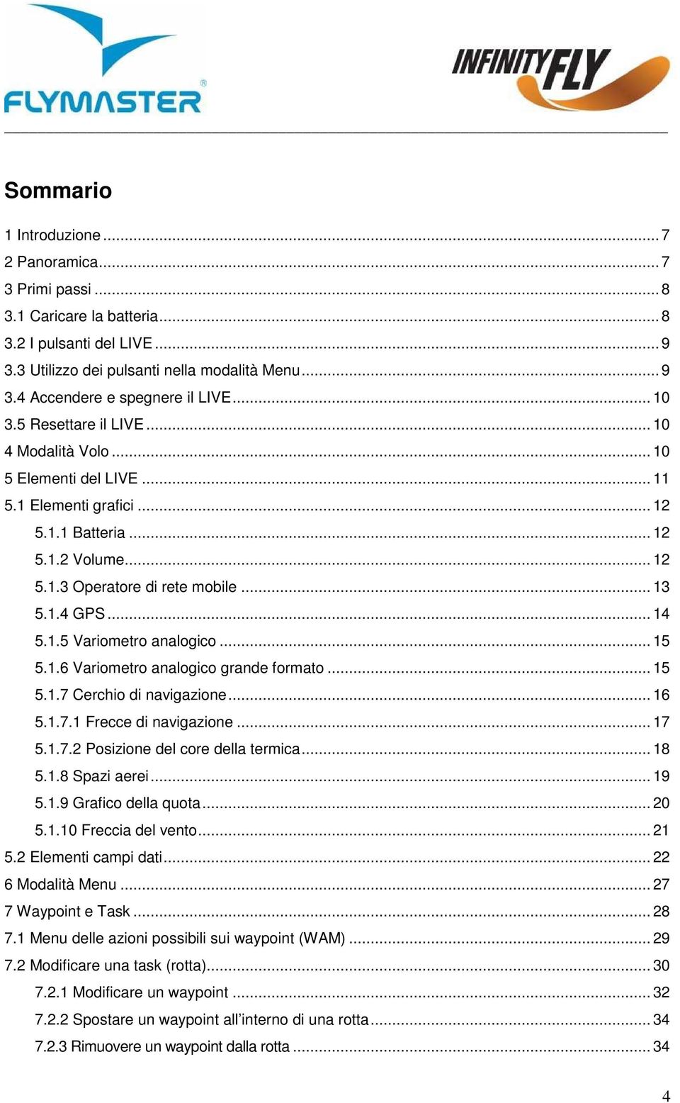 .. 14 5.1.5 Variometro analogico... 15 5.1.6 Variometro analogico grande formato... 15 5.1.7 Cerchio di navigazione... 16 5.1.7.1 Frecce di navigazione... 17 5.1.7.2 Posizione del core della termica.