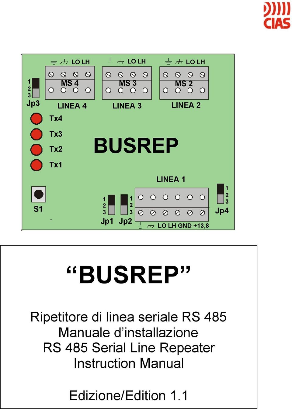 di linea seriale RS 485 Manuale d installazione RS