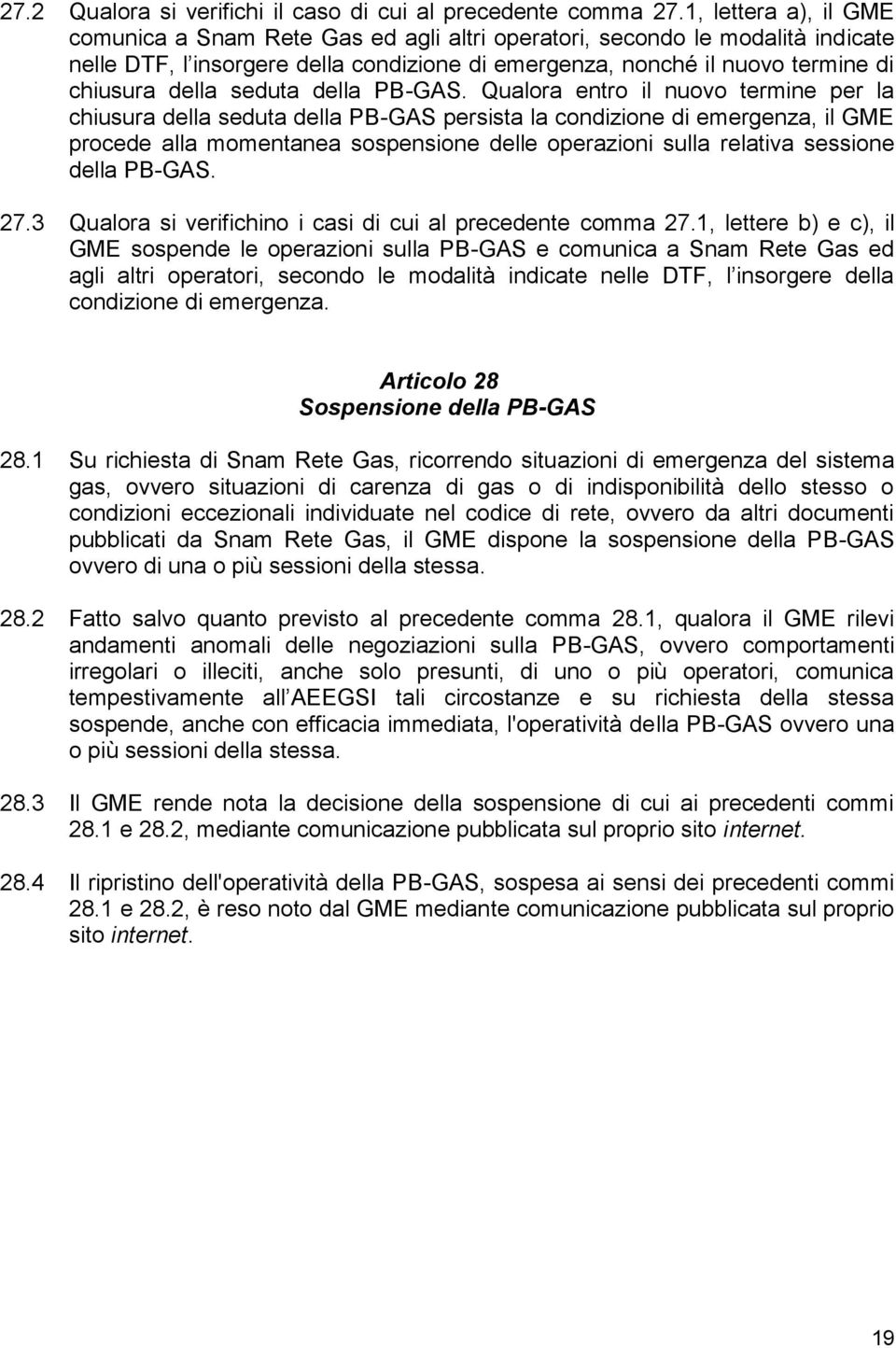 seduta della PB-GAS.