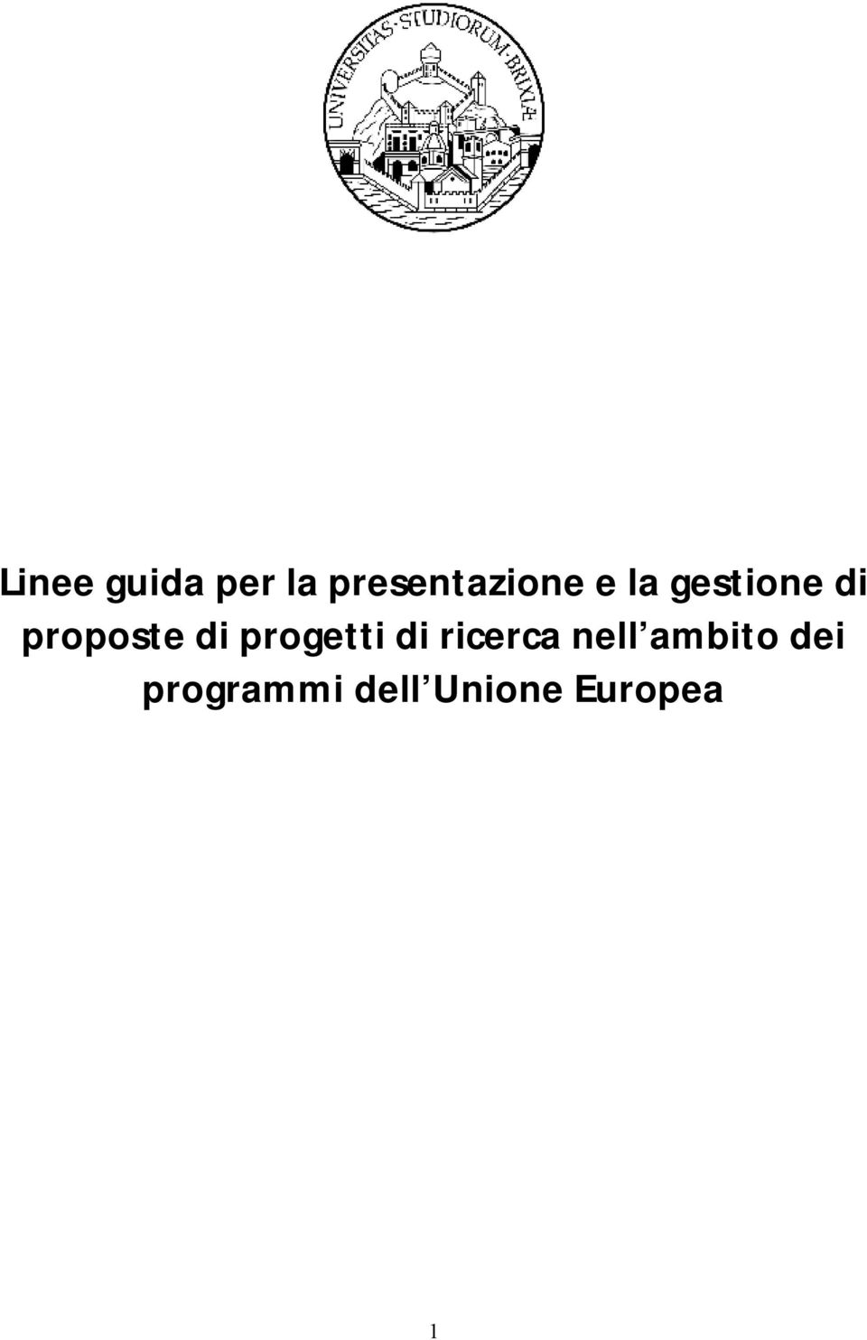 progetti di ricerca nell ambito