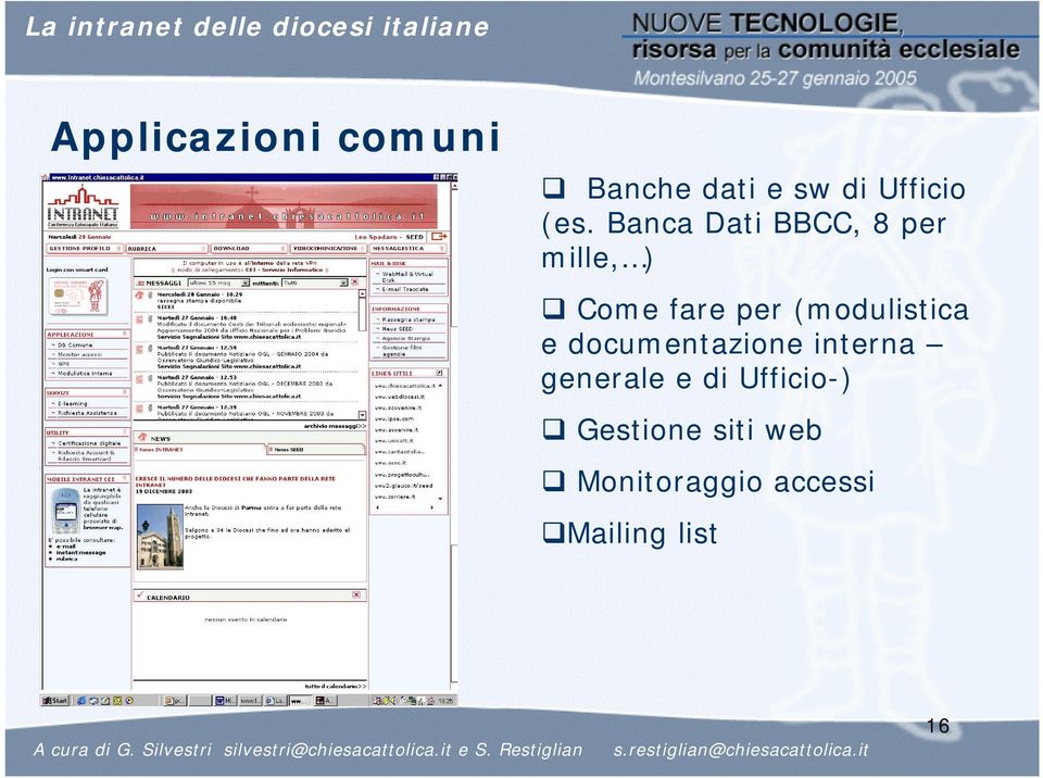 (modulistica e documentazione interna generale e di