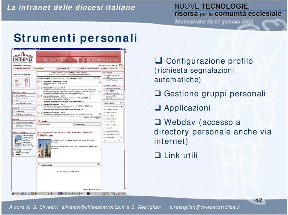 gruppi personali Applicazioni Webdav (accesso a