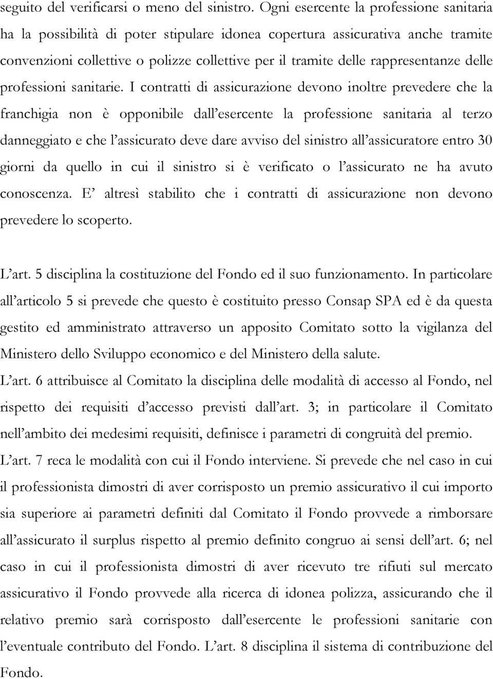 rappresentanze delle professioni sanitarie.