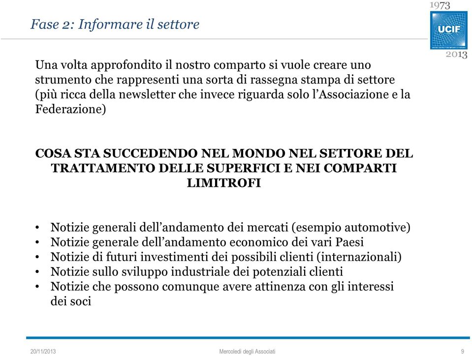 COMPARTI LIMITROFI Notizie generali dell andamento dei mercati (esempio automotive) Notizie generale dell andamento economico dei vari Paesi Notizie di futuri