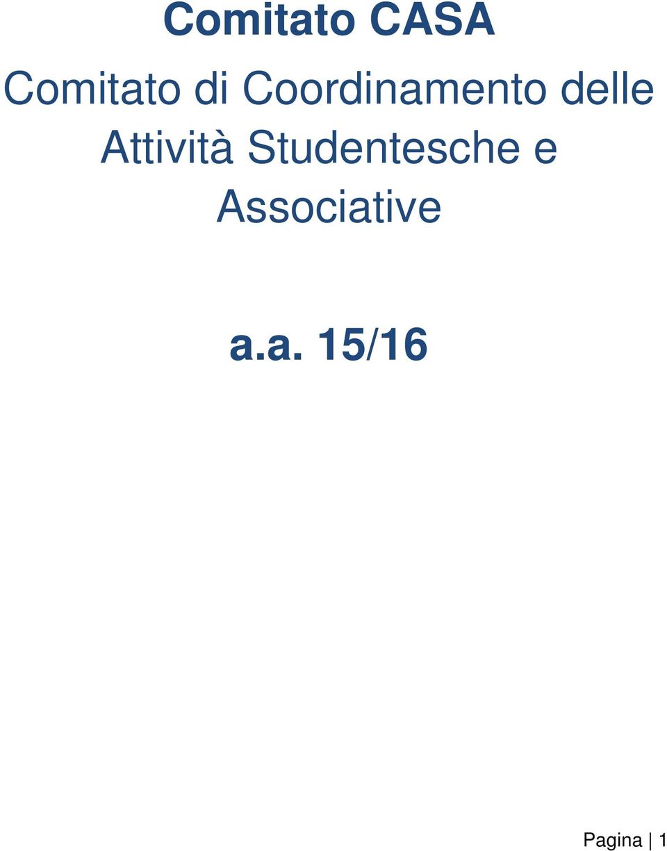 Attività Studentesche e