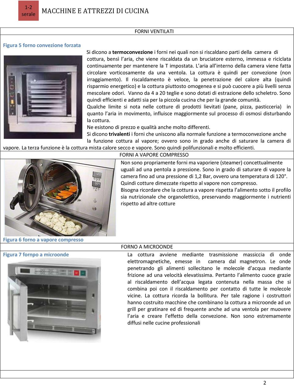 La cottura è quindi per convezione (non irraggiamento).