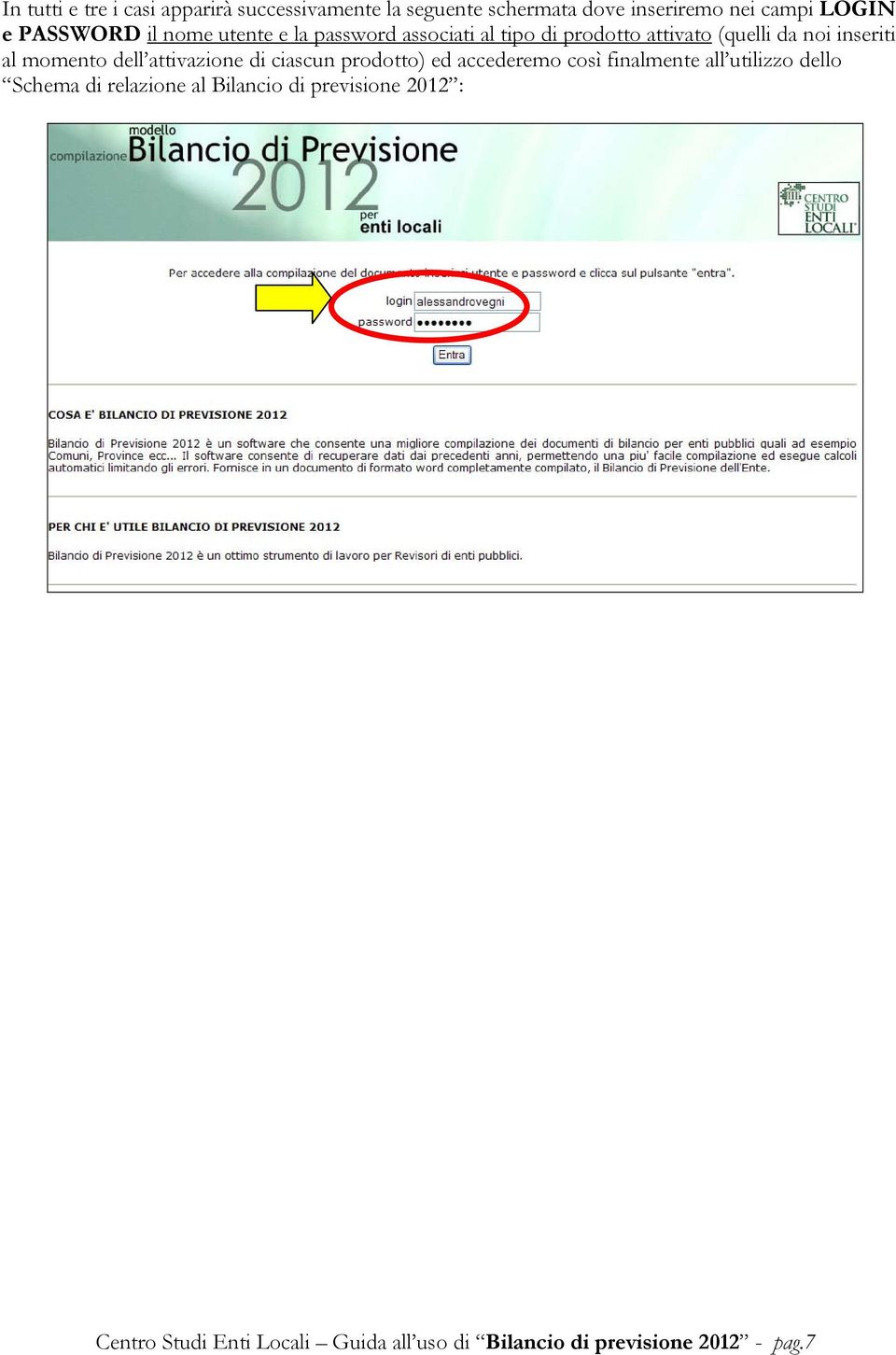 momento dell attivazione di ciascun prodotto) ed accederemo così finalmente all utilizzo dello Schema di