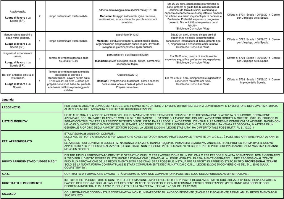 Età 22-30 anni, conoscenze informatiche di base, patente di guida tipo b, conoscenze di chimica (da titolo di studio) o comunque capacità di conoscere (e di acquistare) i prodotti più efficaci ma