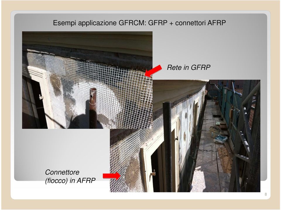connettori AFRP Rete