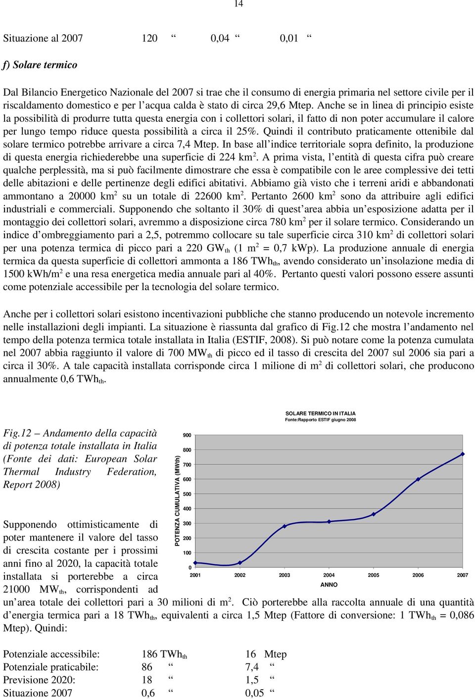 Anche se in linea di principio esiste la possibilità di produrre tutta questa energia con i collettori solari, il fatto di non poter accumulare il calore per lungo tempo riduce questa possibilità a