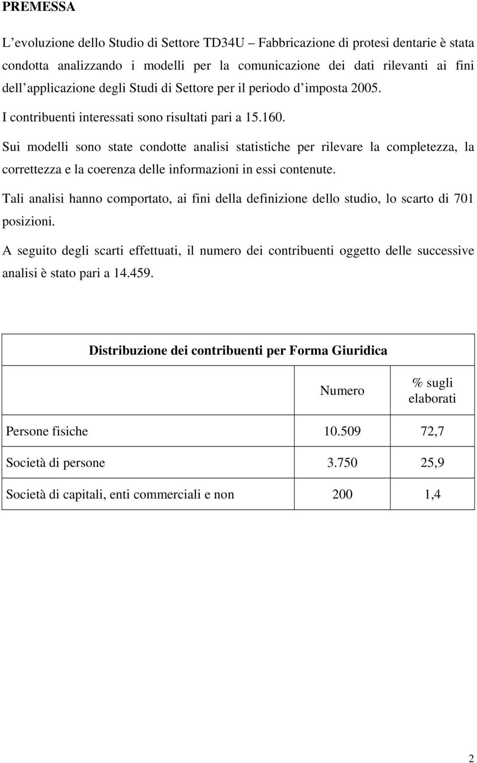 Sui modelli sono state condotte analisi statistiche per rilevare la completezza, la correttezza e la coerenza delle informazioni in essi contenute.