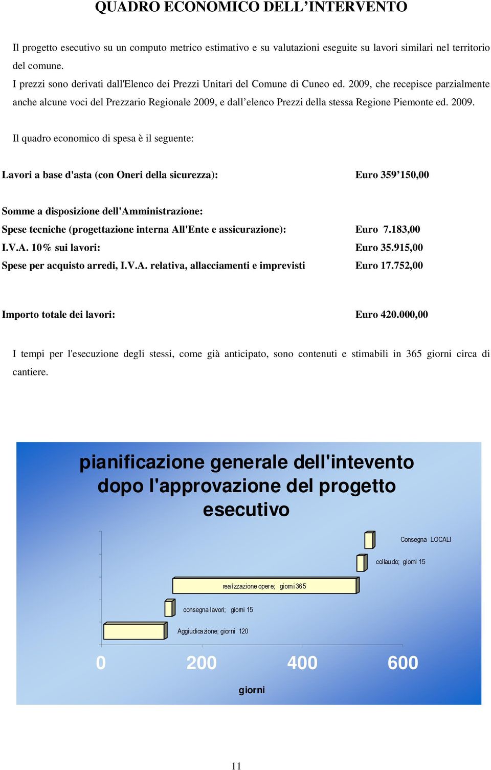 2009, che recepisce parzialmente anche alcune voci del Prezzario Regionale 2009,