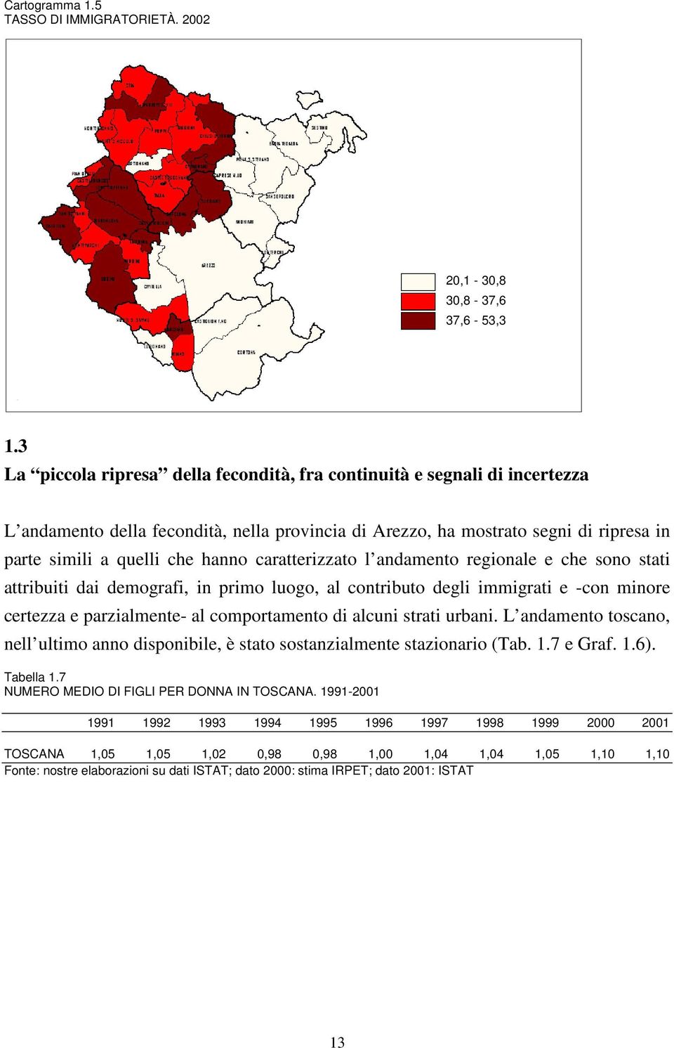 caratterizzato l andamento regionale e che sono stati attribuiti dai demografi, in primo luogo, al contributo degli immigrati e -con minore certezza e parzialmente- al comportamento di alcuni strati