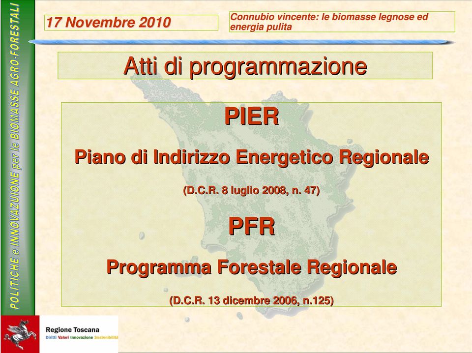 47) PFR Programma Forestale Regionale (D.