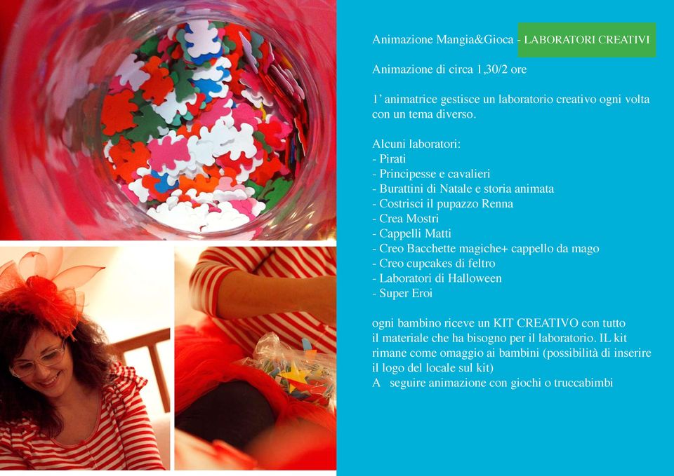 Bacchette magiche+ cappello da mago - Creo cupcakes di feltro - Laboratori di Halloween - Super Eroi ogni bambino riceve un KIT CREATIVO con tutto il materiale