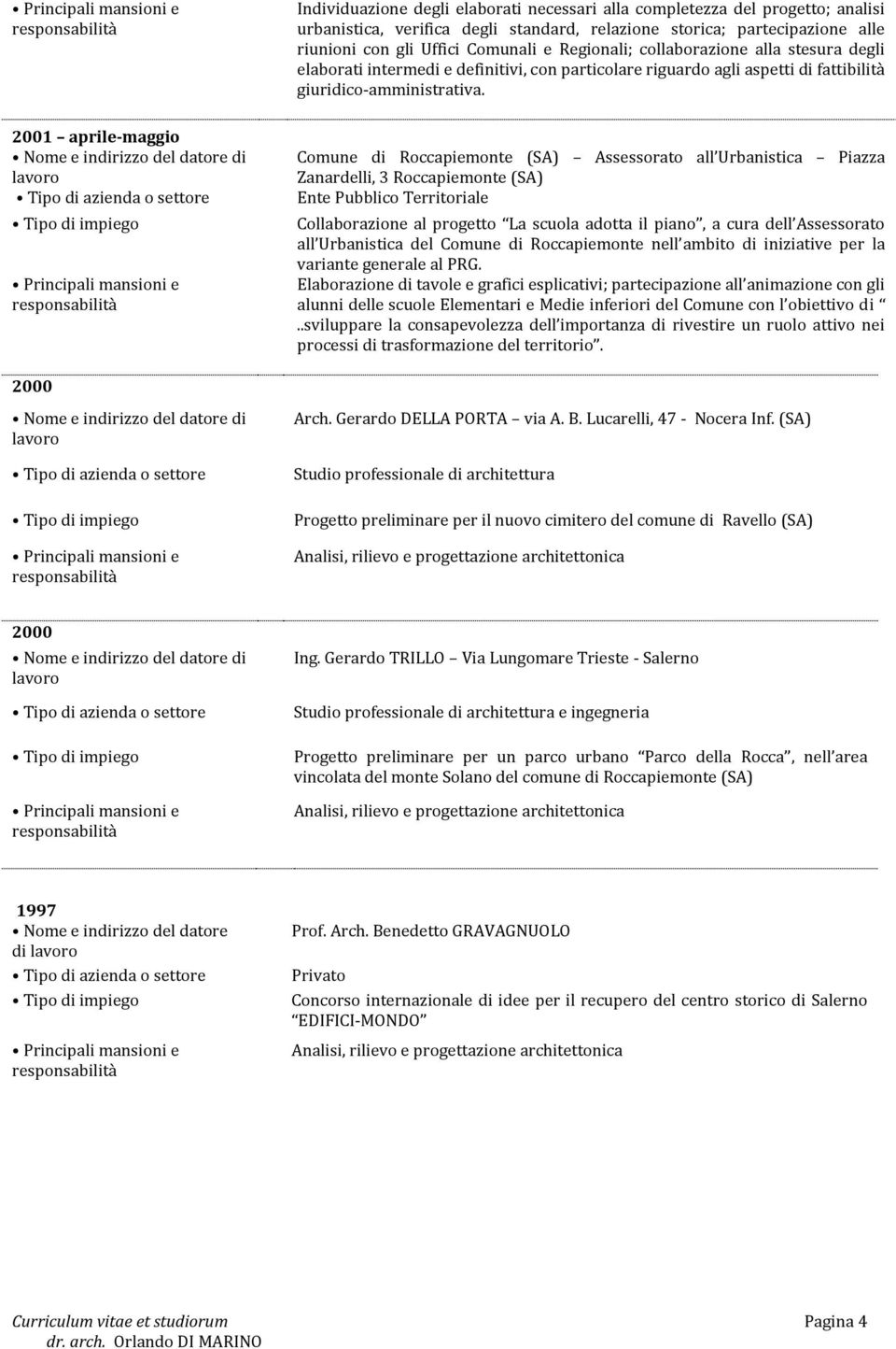 Comune di Roccapiemonte (SA) Assessorato all Urbanistica Piazza Zanardelli, 3 Roccapiemonte (SA) Ente Pubblico Territoriale Collaborazione al progetto La scuola adotta il piano, a cura dell