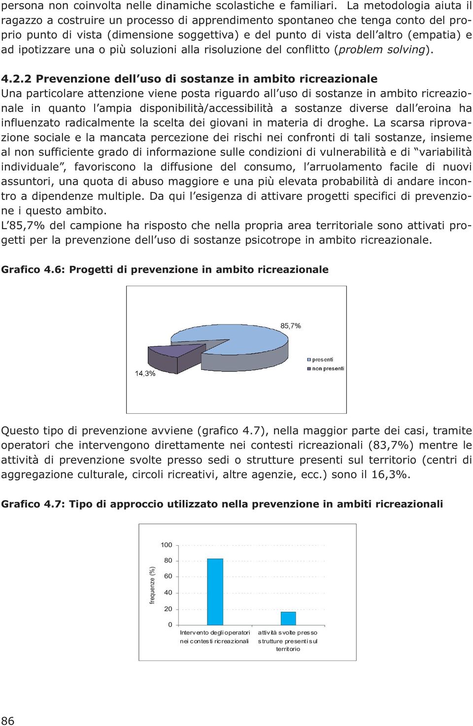 ipotizzare una o più soluzioni alla risoluzione del conflitto (problem solving). 4.2.