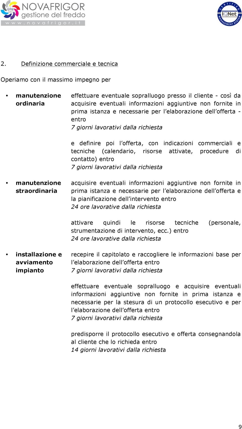 attivate, procedure di contatto) entro 7 giorni lavorativi dalla richiesta straordinaria acquisire eventuali informazioni aggiuntive non fornite in prima istanza e necessarie per l elaborazione dell