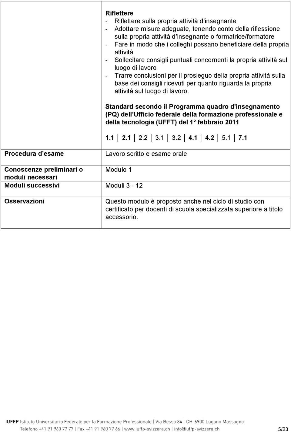 sulla base dei consigli ricevuti per quanto riguarda la propria attività sul luogo di lavoro.