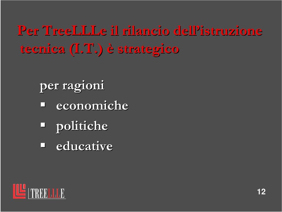 ) è strategico per ragioni