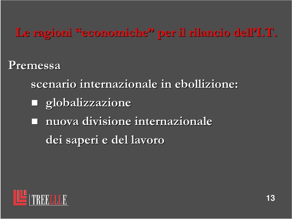 ebollizione: globalizzazione nuova