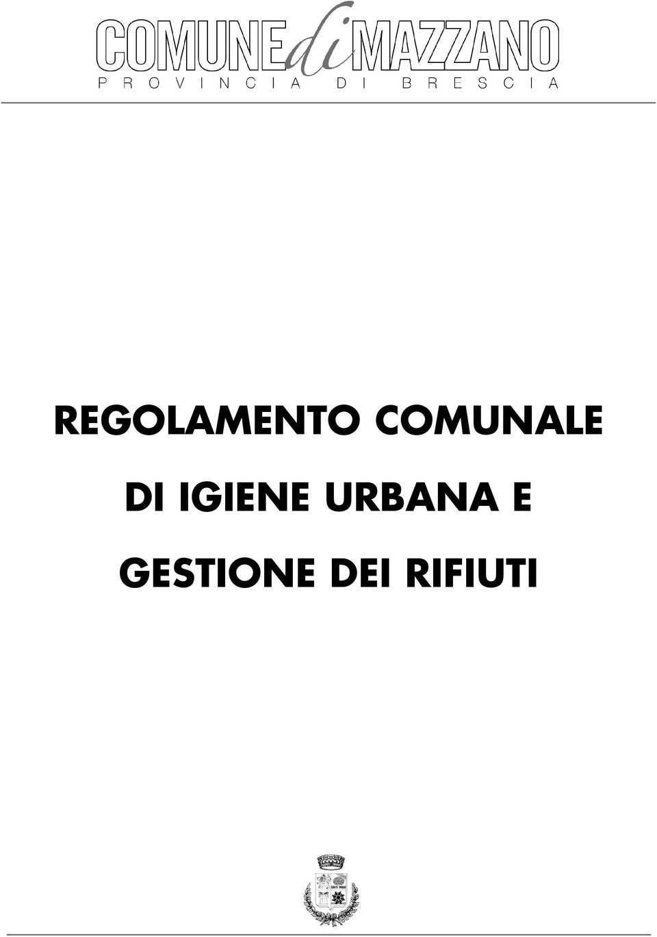 IGIENE URBANA