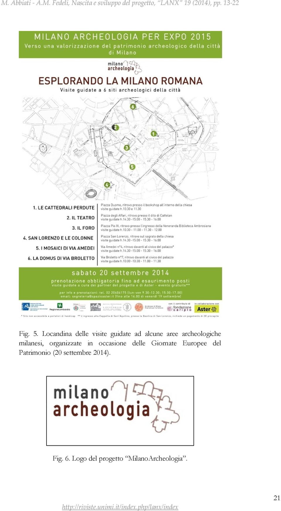 archeologiche milanesi, organizzate in occasione