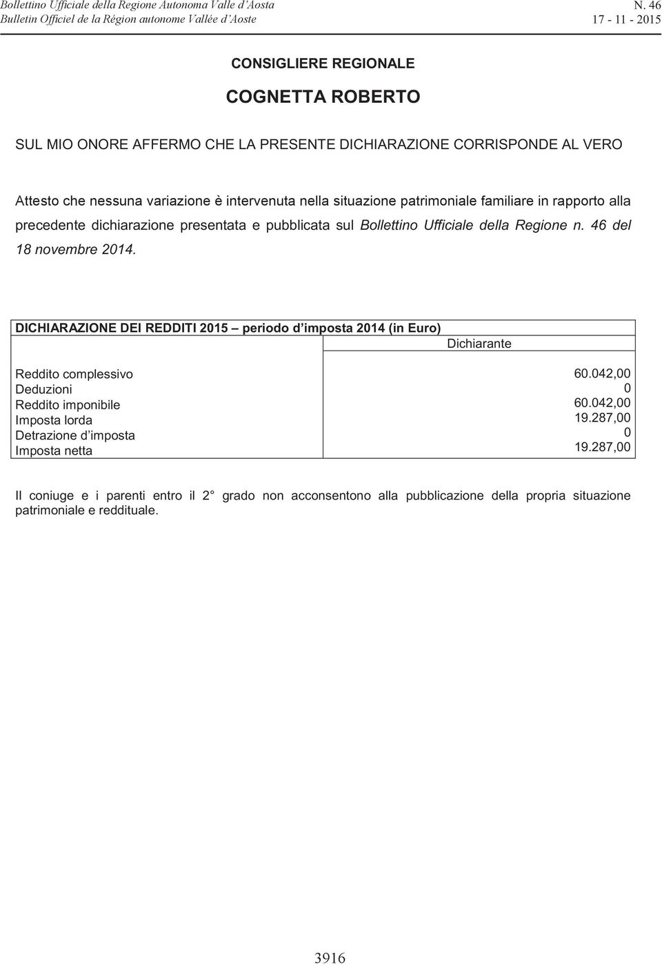 287,00 Il coniuge e i parenti entro il 2 grado