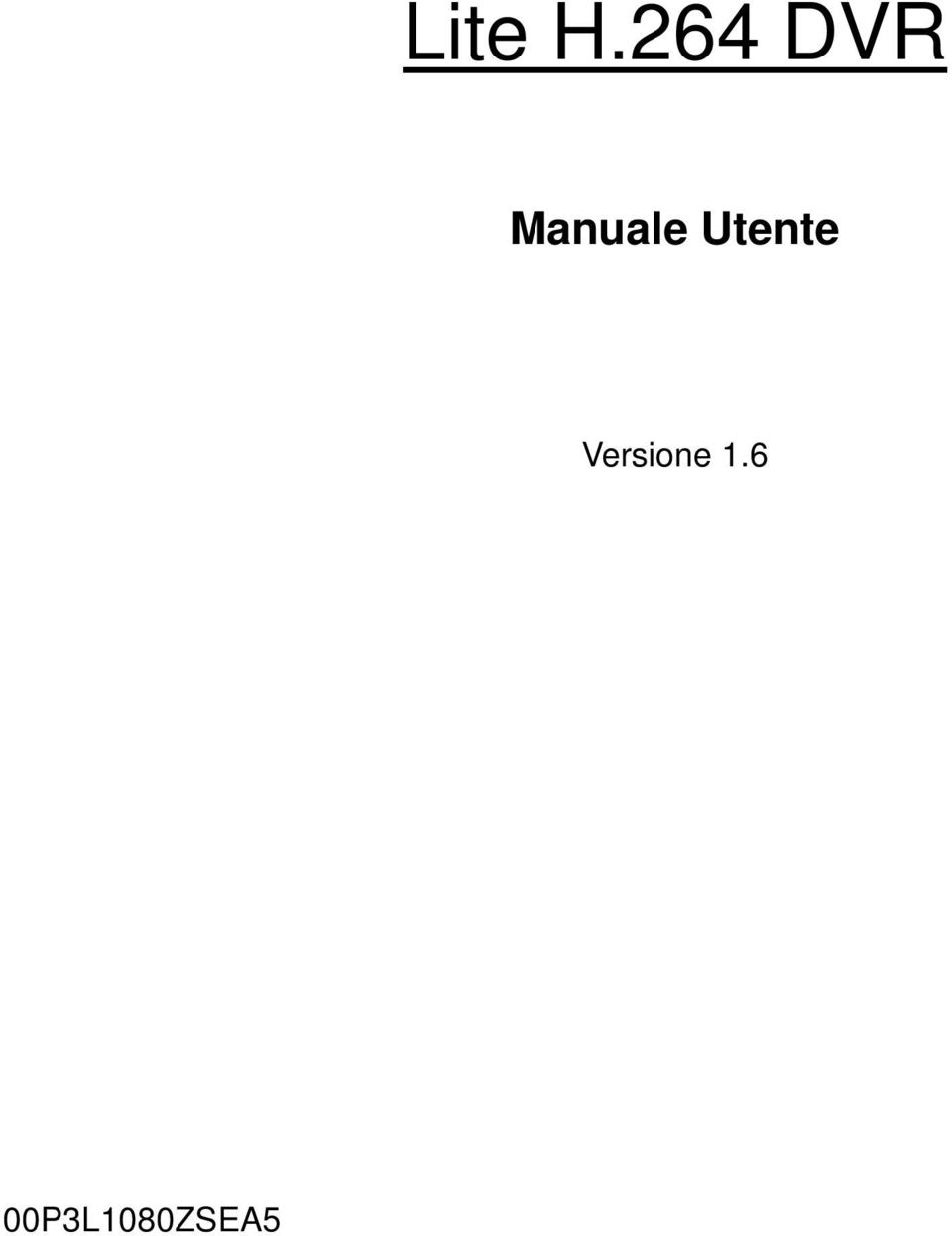 Manuale Utente