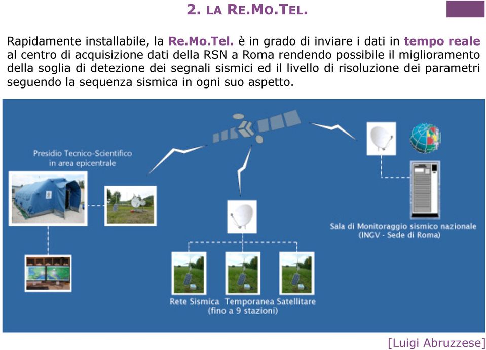 a Roma rendendo possibile il miglioramento della soglia di detezione dei segnali