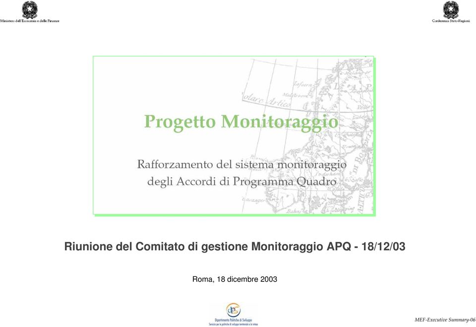 Monitoraggio APQ -