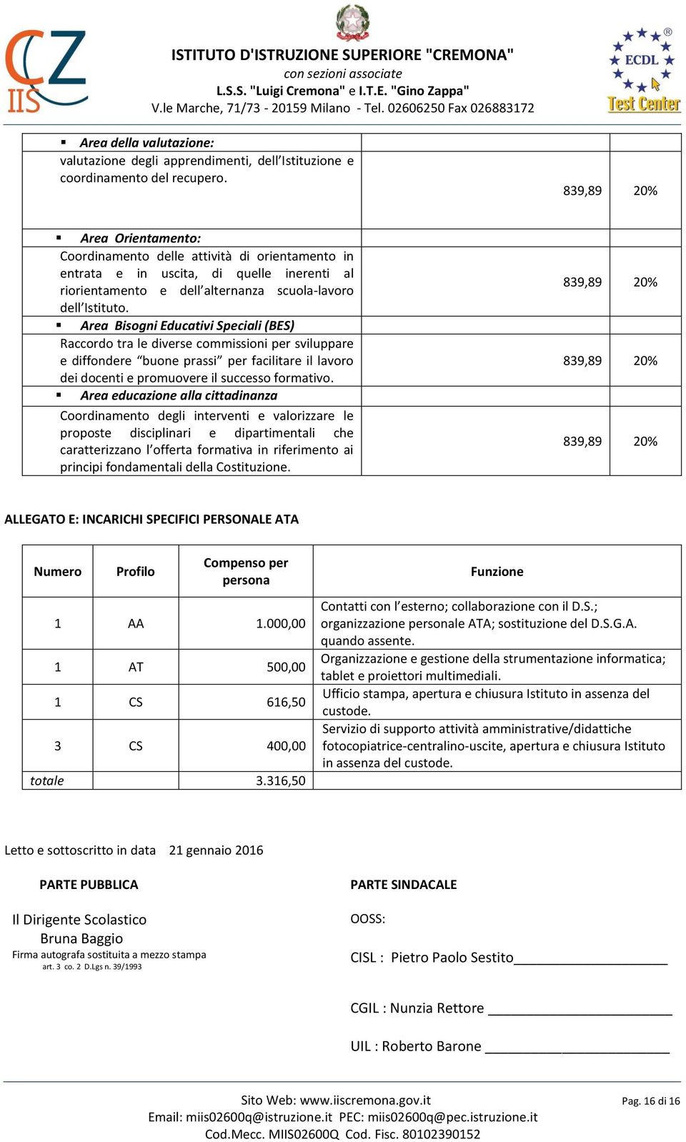 Area Bisogni Educativi Speciali (BES) Raccordo tra le diverse commissioni per sviluppare e diffondere buone prassi per facilitare il lavoro dei docenti e promuovere il successo formativo.