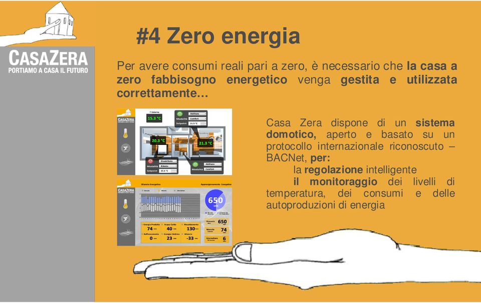 domotico, aperto e basato su un protocollo internazionale riconoscuto BACNet, per: la