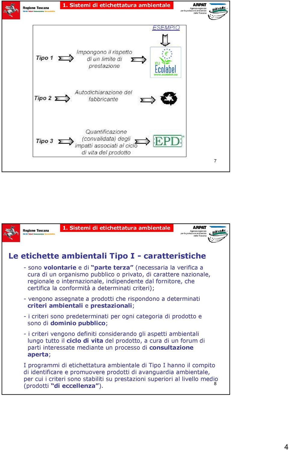 criteri sono predeterminati per ogni categoria di prodotto e sono di dominio pubblico; - i criteri vengono definiti considerando gli aspetti ambientali lungo tutto il ciclo di vita del prodotto, a