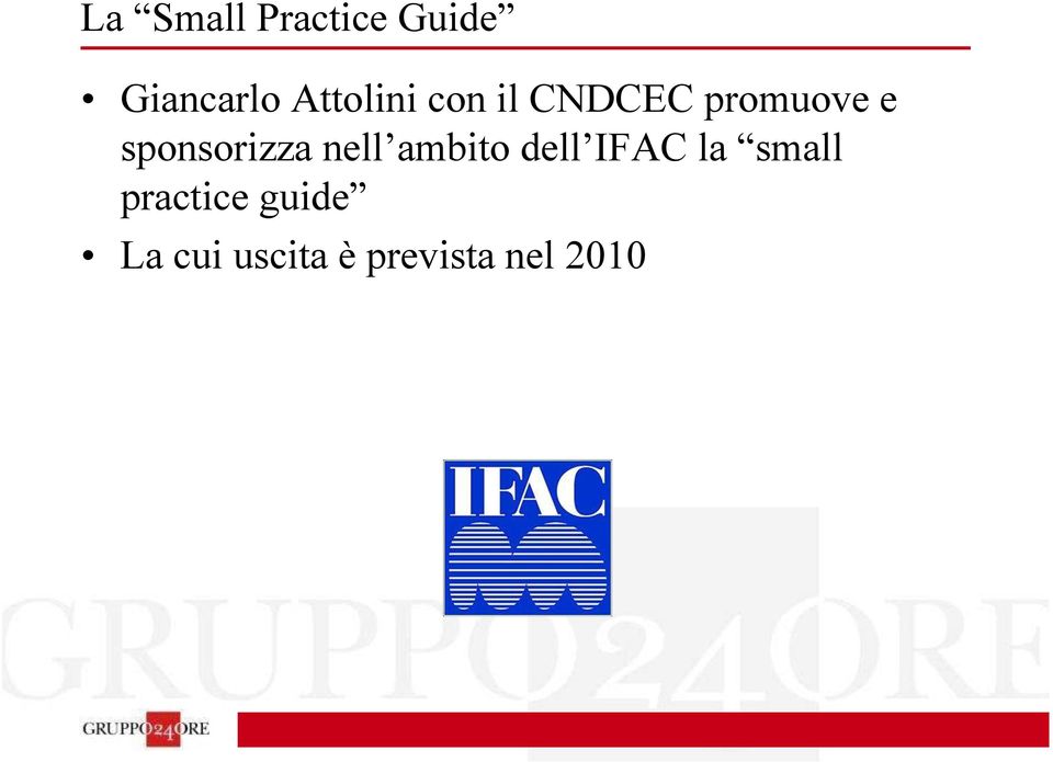 sponsorizza nell ambito dell IFAC la