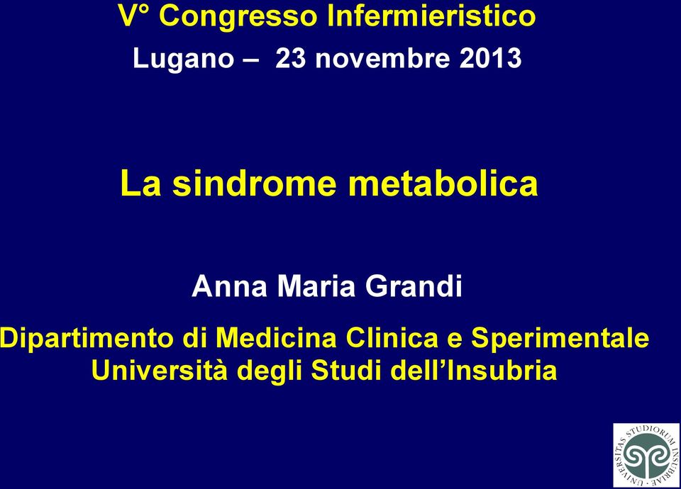 Maria Grandi Dipartimento di Medicina