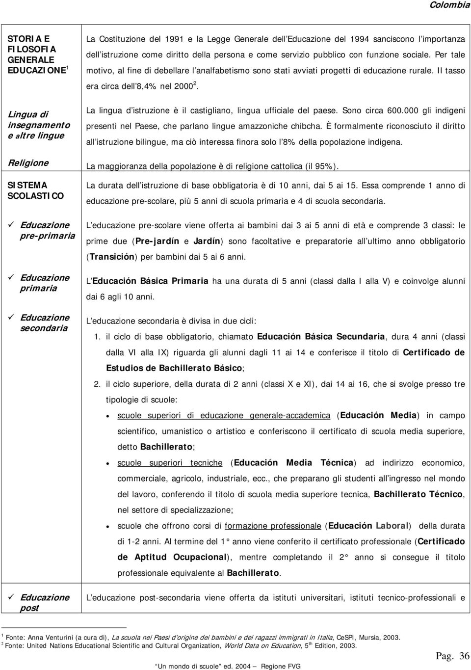 Per tale motivo, al fine di debellare l analfabetismo sono stati avviati progetti di educazione rurale. Il tasso era circa dell 8,4% nel 2000 2.