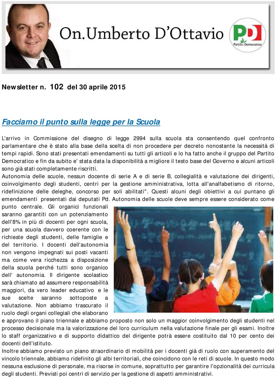 della scelta di non procedere per decreto nonostante la necessità di tempi rapidi.