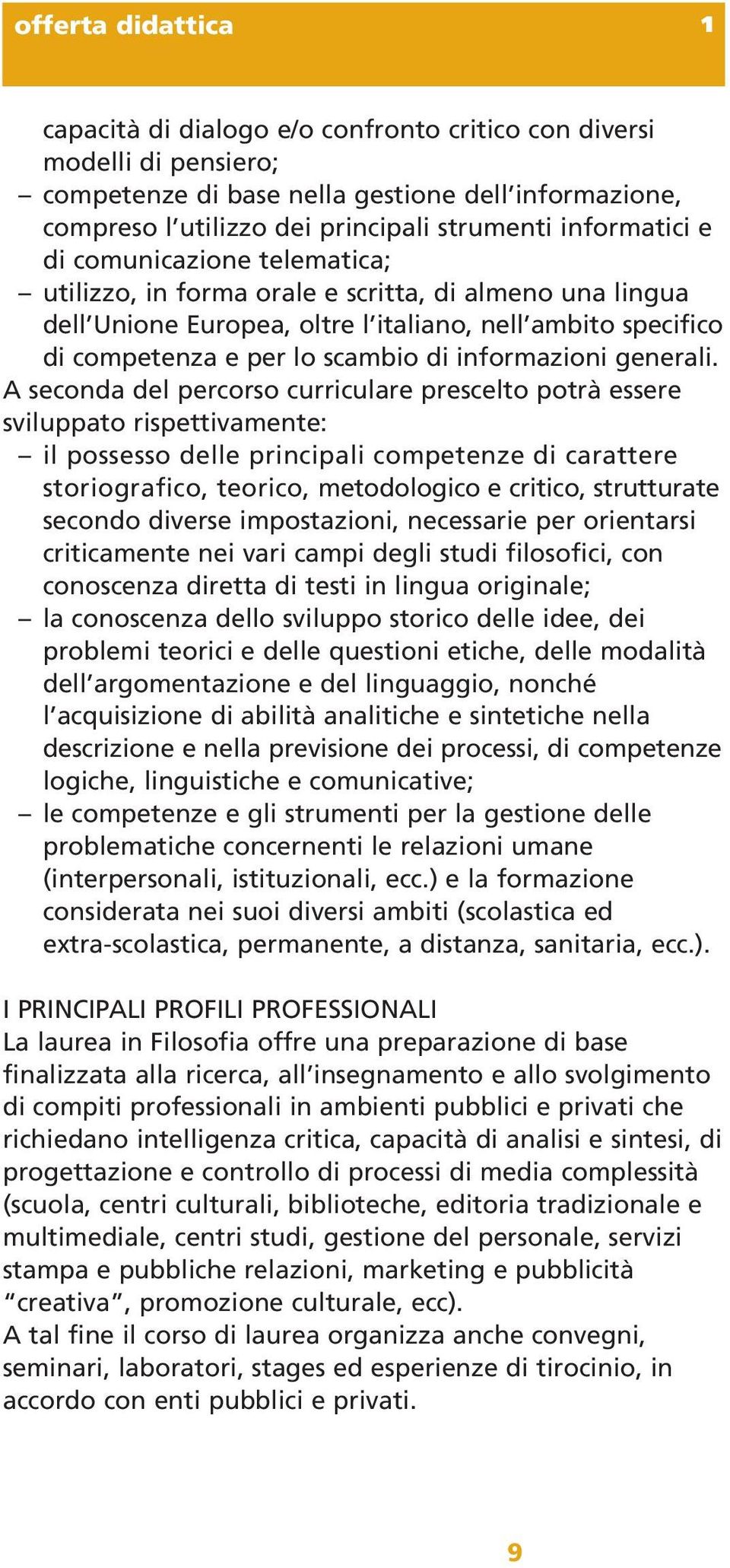 informazioni generali.