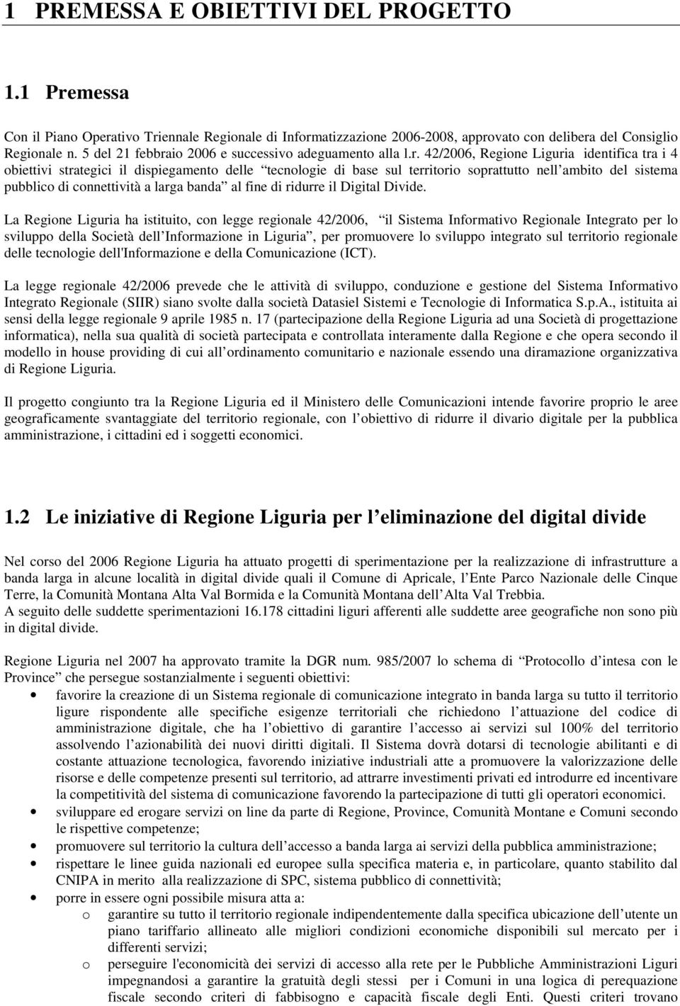 io 2006 e successivo adeguamento alla l.r.