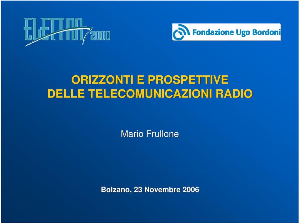 RADIO Mario Frullone