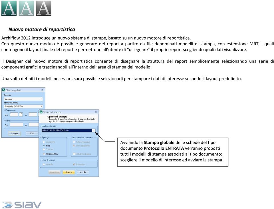 disegnare il proprio report scegliendo quali dati visualizzare.