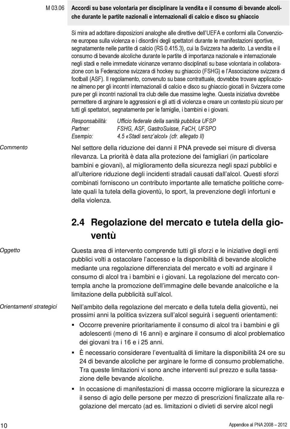 partite di calcio (RS 0.415.3), cui la Svizzera ha aderito.