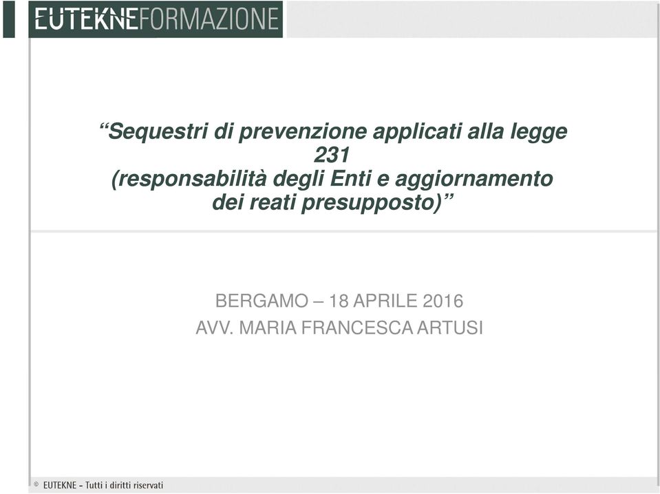 aggiornamento dei reati presupposto)