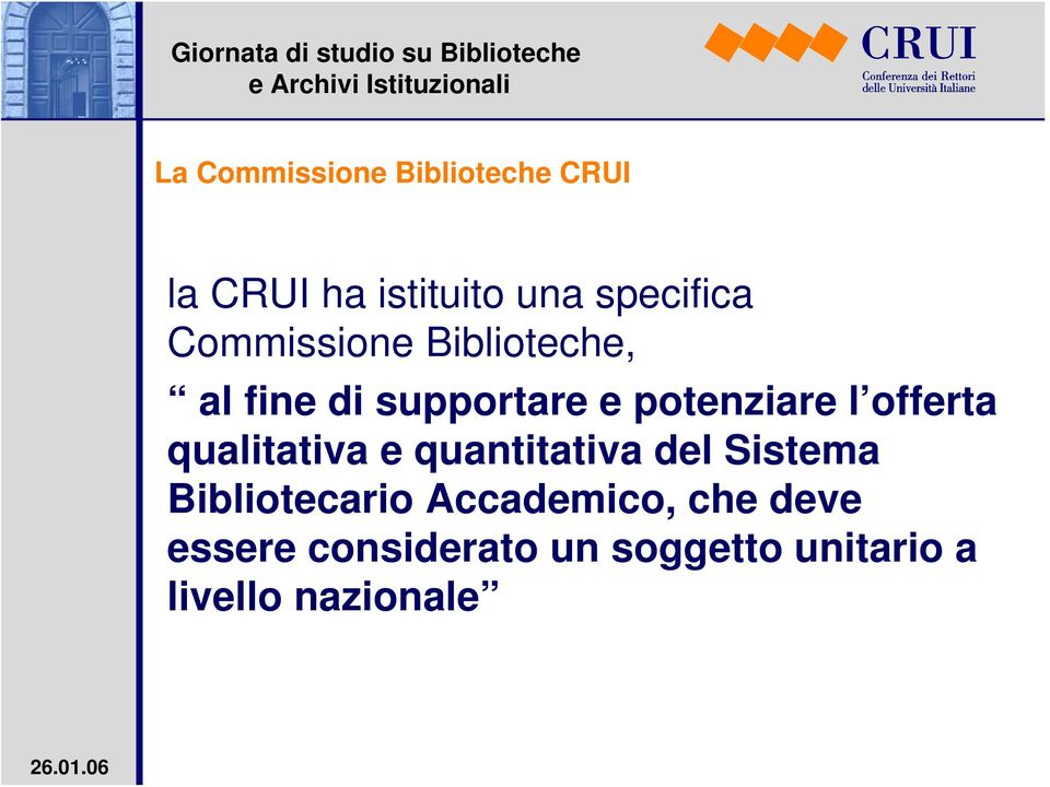 offerta qualitativa e quantitativa del Sistema Bibliotecario