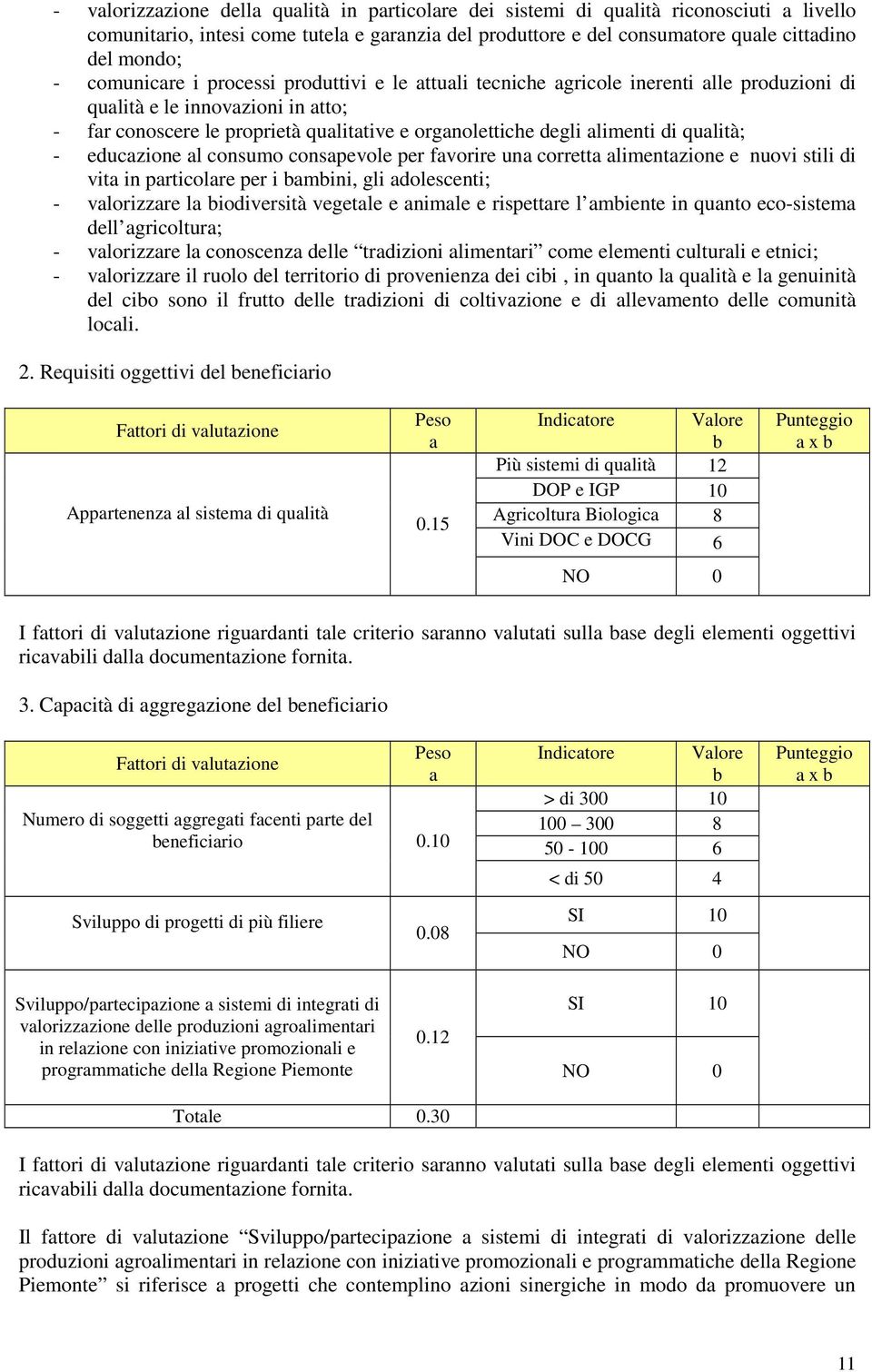 di qualità; - educazione al consumo consapevole per favorire una corretta alimentazione e nuovi stili di vita in particolare per i bambini, gli adolescenti; - valorizzare la biodiversità vegetale e